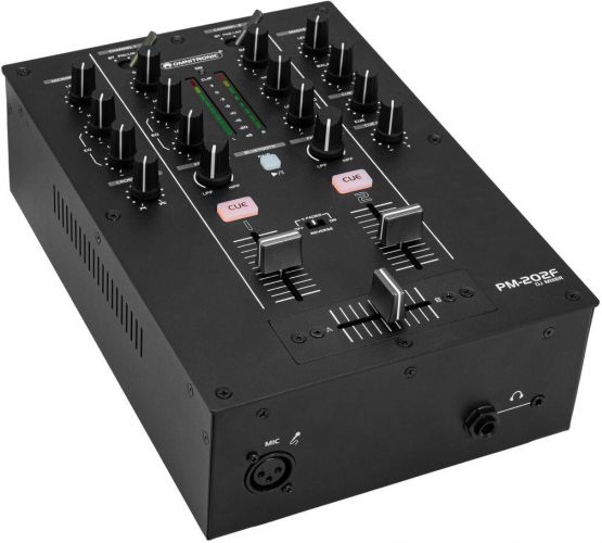Omnitronic PM-202F 2-Channel DJ Mixer with Filter and Bluetooth