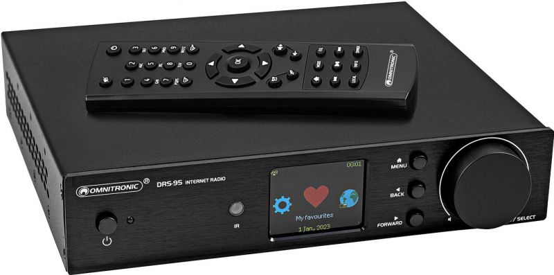 Omnitronic DRS-95 Internet Radio with DAB+ and Bluetooth