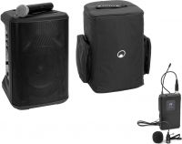Omnitronic Set PORTY-8A Drahtlos-PA-System + Bodypack Transmitter incl. Lavalier Microphone + Soft B