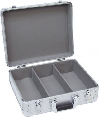 Roadinger CD Case ALU digital booking rounded sil