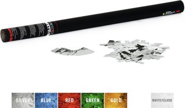TCM FX Handheld Confetti Cannon 80cm, silver