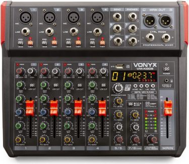 VM-KG08 Music Mixer 8-Channel BT/DSP/USB Record