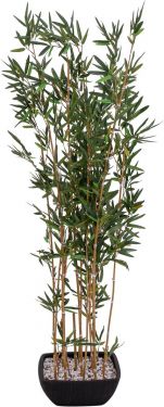 Europalms Bamboo in bowl, artificial, 150cm