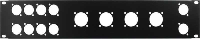 Omnitronic Front Panel Z-19 8x D-Type/4xNL8/T 2U