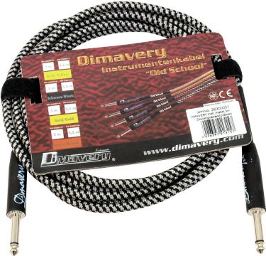 Dimavery Instrument Cable, 3m, bk/sil
