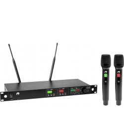 Omnitronic UHF-602 2-channel Wireless Mic System 520-554 MHz TILBUD NU