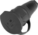 PC ELECTRIC Safety Connector Rubber bk/bl