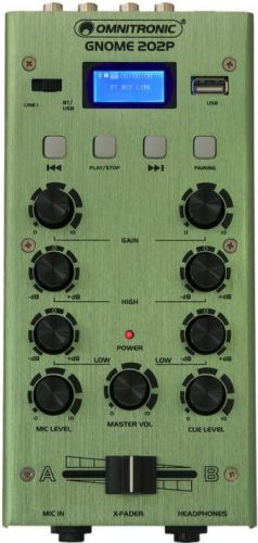Omnitronic GNOME-202P Mini Mixer green