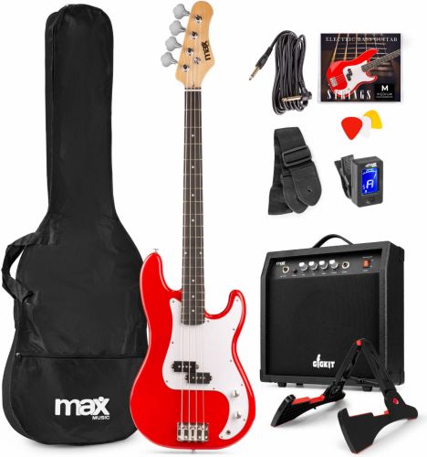 GigKit Bass Guitar Pack Red
