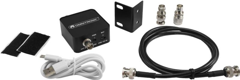 Omnitronic AAB-10 Active Antenna Booster, Battery Powered