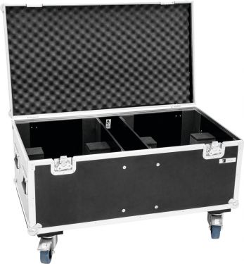 Roadinger Flightcase 2x THA-250F with wheels