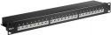 GOOBAY - 19" Patch panel - 1U, 24 x RJ45 CAT6 skærmet, Sort GOOBAY - 19" Patch panel - 1U, 24 x RJ45 CAT6 skærmet, Sort