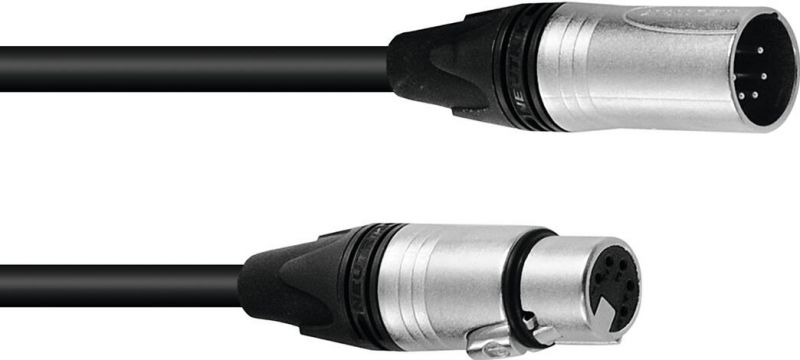 PSSO DMX Cable XLR 5-pin 5m bk Neutrik