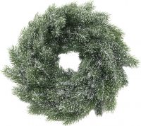Europalms Fir wreath, snowy, PE, 45cm