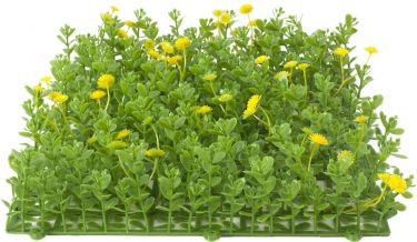 Europalms Grass mat, artificial, green-yellow, 25x25cm