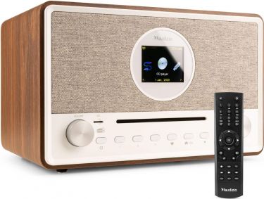 Lucca Internet Radio with DAB+ and CD Player Wood