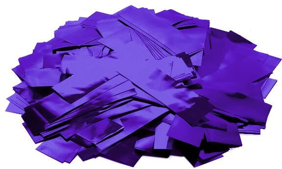 TCM FX Metallic Confetti rectangular 55x18mm, purple, 1kg