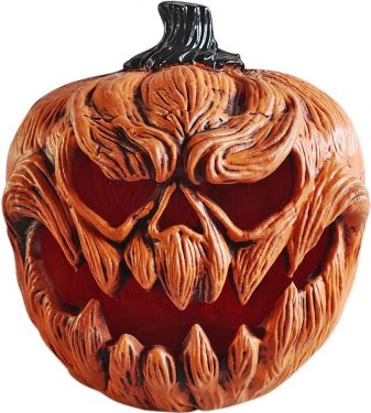 Halloween Dekoration, Grinende Græskar, 25cm