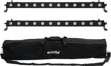 Eurolite Set 2x LED BAR-12 QCL RGBW + Soft Bag