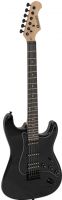 Dimavery ST-312 Electric Guitar, black/black