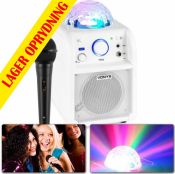 SBS50W BT Karaoke Speaker LED Ball White