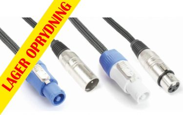 CX05-3 Audio Combi Cable Powerconnector B - XLR F / Powerconnector A - XLR M 3.0m