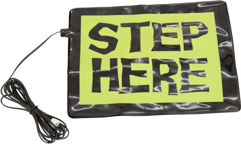 Halloween Dekoration, Aktiveringsplade – "STEP HERE"