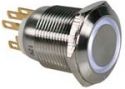 ProSwitch - Stålkontakt, 1P OFF-(ON) Ø19mm HVID ring ProSwitch - Stålkontakt, 1P OFF-(ON) Ø19mm HVID ring