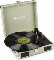 RP111G Record Player Briefcase Green