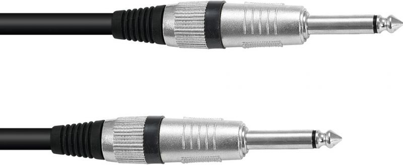 Omnitronic Jack Cable 6.3 mono 3m bk ROAD