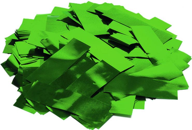 TCM FX Metallic Confetti rectangular 55x18mm, green, 1kg