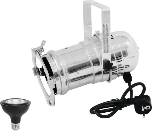 Eurolite Set PAR-30 Spot sil+ PAR-30 230V COB 12W E-27 LED 1800-3000K dim2warm