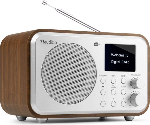Milan DAB+ Radio with Battery Silver