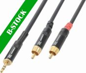 Cable 3.5 Stereo- 2xRCA Male 6.0m "B-STOCK"