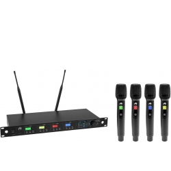 Omnitronic UHF-604 4-channel Wireless Mic System 520-554 MHz TILBUD NU