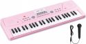 Musikkinstrumenter, KD49P 49-Tangenters Elektronisk Keyboard – Pink med Batteri