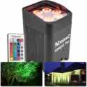 Lys & Effekter, BBP96 Batteri Uplight Par 6x 12W