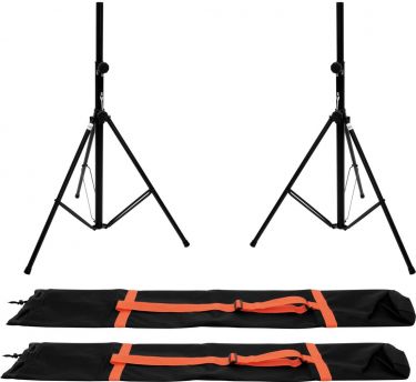 Omnitronic Set 2x BS-2 EU Loudspeaker Stand + 2x Carrying Bag