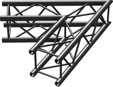 P30-C20 Truss 2-veis hjørne 60º Svart