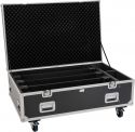 Roadinger Flightcase PRO 4x LED BAR-8 SWING with wheels