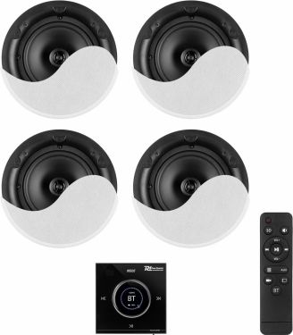 Powerline B100BSet In-Wall Audio Amplifier with 4 Ceiling Speakers