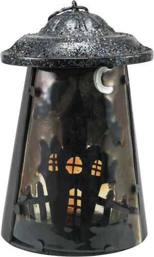 Halloween Dekoration, Lanterne “Spøgelseshus”, 23 cm