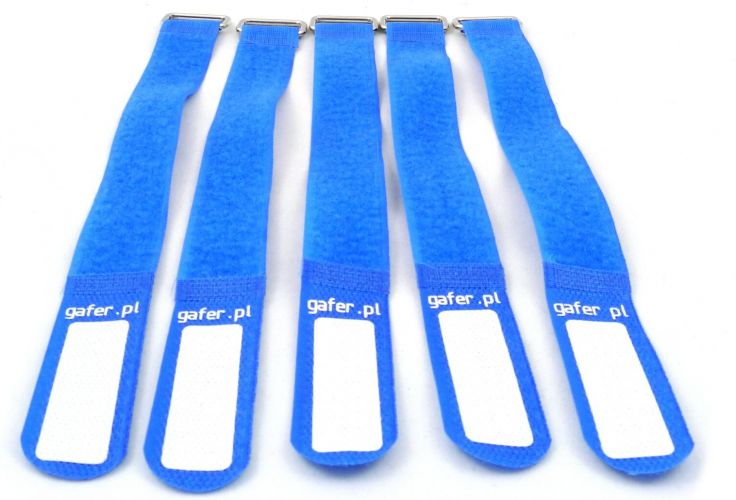 GAFER.PL Tie Straps 25x400mm 5 pieces blue