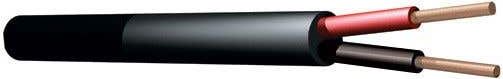 RX10 Højttalerkabel Rund 2 x 1,5mm² sort 50M