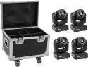 Diverse, Eurolite Set 4x LED TMH-S60 Moving-Head-Spot + Case