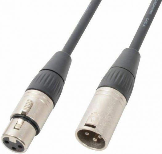 DMX Kabel XLR-han til XLR-hun "Impedans 120 Ohm", 0.75m