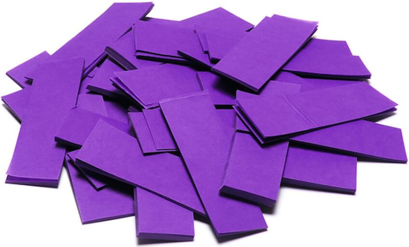 TCM FX Slowfall Confetti rectangular 55x18mm, purple, 1kg