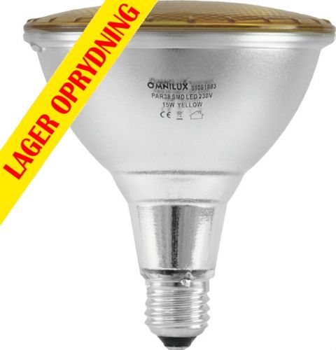 Omnilux PAR-38 230V SMD 15W E-27 LED yellow