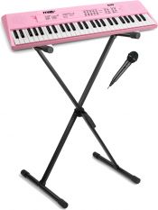 Børne Keyboard Sæt, Pakketilbud: 54 Tang., Mikrofon, Stativ (6-8 år)