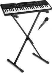 Børne Keyboard Sæt, Pakketilbud: 54 Tang., Mikrofon, Stativ (6-8 år)
